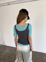 net sleeveless top 