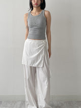 Geeks Wrap Nylon Wide Pants