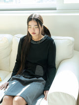 FRILL POCKET T (BLACK)