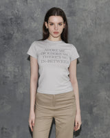 アドアミー スリムフィットTシャツ　グレー