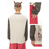 Printed long-sleeved T-shirt