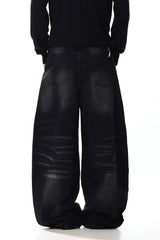 Curved Whisker Jeans