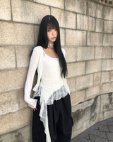 ミュードオープンクロッピードカーディガン