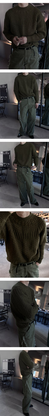 [F/W] Wool may pattern knit(3color)