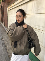 MA-1ハイネックパッデッドフィールドジャケット (2 Colors)