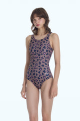 [Sweetie Leopard_brown]Uバック ワンピース スイムウェア