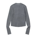  ORCHID CROP KNIT ZIP-UP (7COLOR)