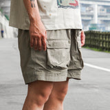 five-pocket utility beach shorts