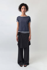 Mesh Layered Top / Grey