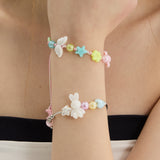 Jelly Bean Twist Drop String Bracelet 