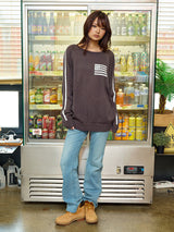 FLAG BOATNECK KNIT CHARCOAL