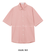 Cool Basic Semi-Over Short Sleeve Shirt