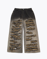 DESTROYED DENIM PANTS (BLUE)