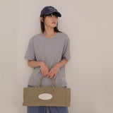 Beige Nylon Tote Bag