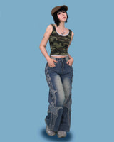 triple star denim pants