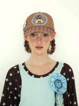 【即日発送】UnsocialNigh original niche design illustration print star Taichi Dog cap female versatile 
