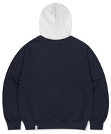 ベーシックカラーブロックフーディー
