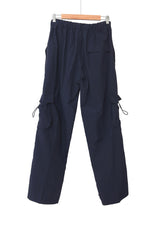 string pocket nylon pants