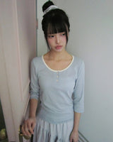 Seon Star Pattern 7-Sleeve T-Shirt