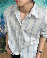 Tebe striped linen shirt
