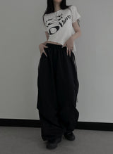 side zipper color pants (summer) (2color)