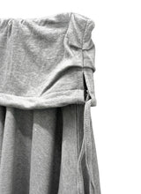 Folding Unbalanced Flare Midi Skirt