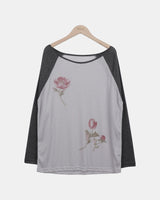イフフローラルロングスリーブTシャツ