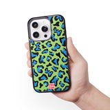 【MADE】 PKCW leopard phonecase (green+blue)