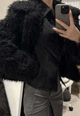 チョコレートヘアリーファージャケット