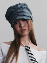 SOFIA CAP (POLKA DOT GREY)