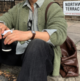 Land Y Alpaca Round Knit Cardigan