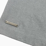 STUD OFF-SHOULDER SHORT-SLEEVED SHIRT_LIGHT GRAY