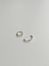 [Silver 925] wave ring earring necklace set