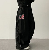 Oz American flag No. 80 ping-pong string line wide pants