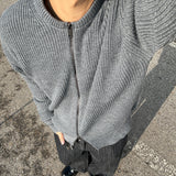 Usual 2way Knit Zip-up - 2COLOR