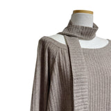 (3color) Muffler Loose-fit Rib Knit