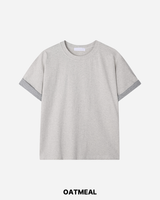 デュエット クロップ ロールアップ ショートスリーブ Tシャツ