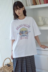 26SS★ Valley Garden White Short Sleeve Tee