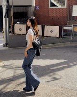 Accu bootcut denim pants