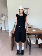 STUD BERMUDA PANTS (2C)