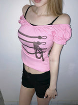 rope y2k top(2 color)