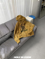 No.0931 LVN velvet hood ZIP-UP (3color)