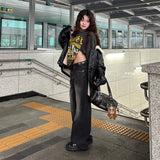 ベーシックデニムパンツ (dark black)
