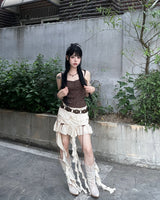 Fairy Ribbon Cargo Miniskirt