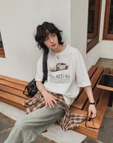 リンデルヴィンテージオールドカーショートスリーブTシャツ