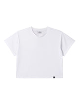 BASIC COOLING CROP TEE (WHITE)