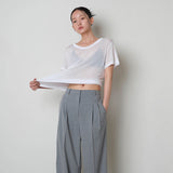 See-through Tencel Tee_White