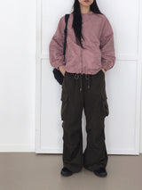 [BASIC/LONG] アディクダブルポケットピンタックカーゴ2WAYロングワイドジョガーパンツ