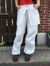 Nylon wrap skirt pants (2color)