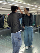 Monster Air Cargo Denim Pants 3C